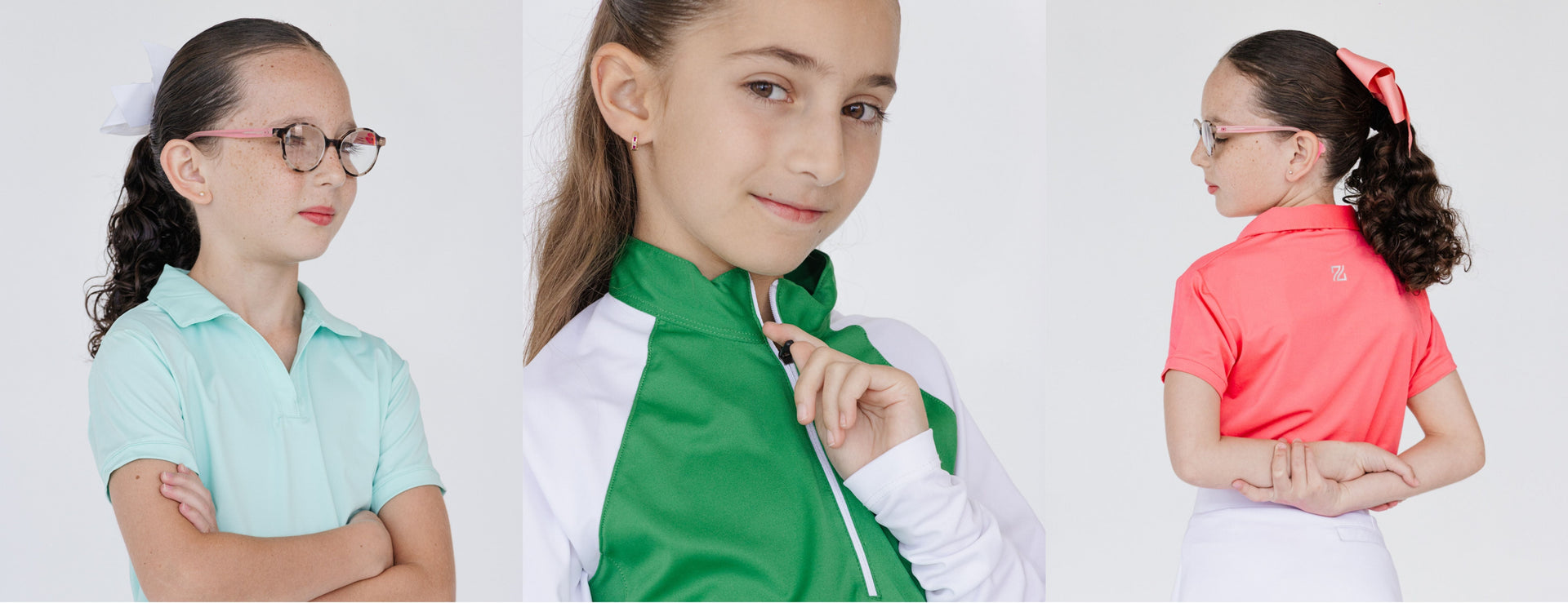 Playeras de Golf para Niña | DryFit + Protección Solar UV