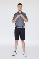 Bermuda golf hombre negra con protección UV - Diseño elegante fresco para clima cálido Zendra Sports