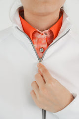 Chamarra golf felpa ligera blanca - Cierre funcional protección clima fresco mujer Zendra