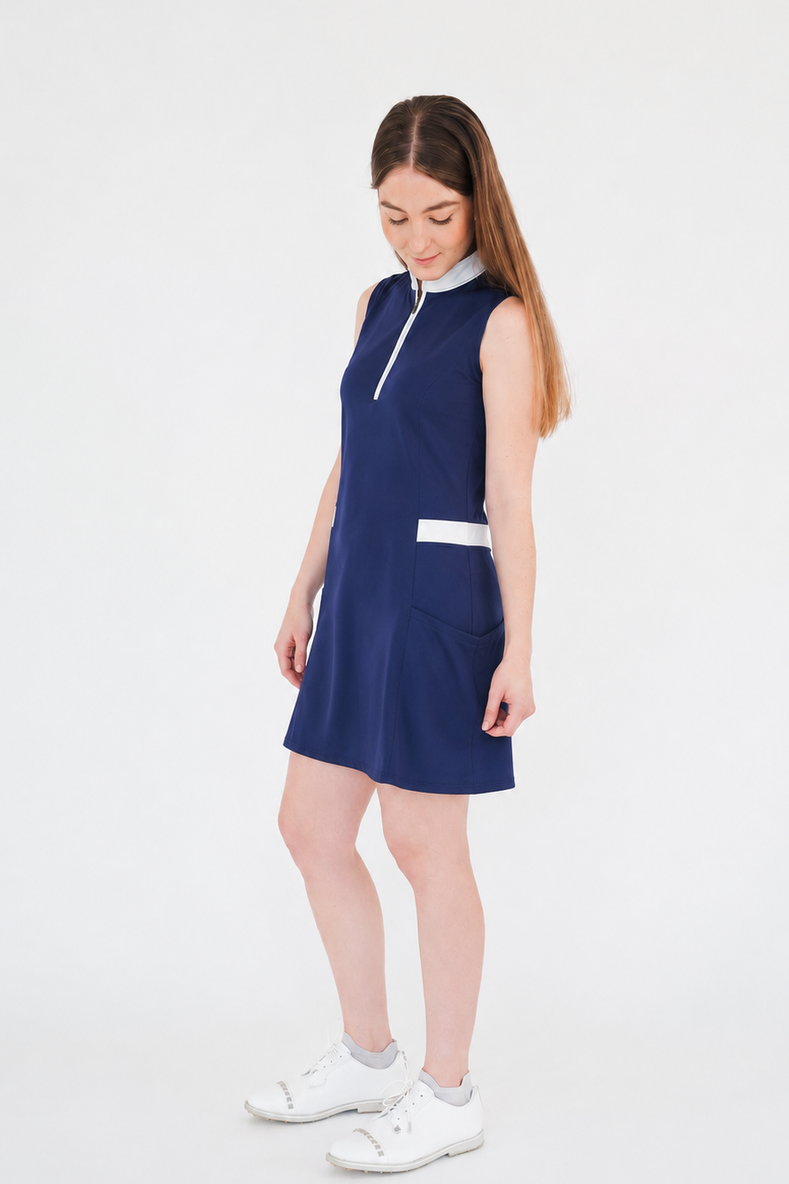 Vestido Deportivo de Golf Azul Marino para Dama con lycra