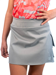 Falda Deportiva de Tablones Gris