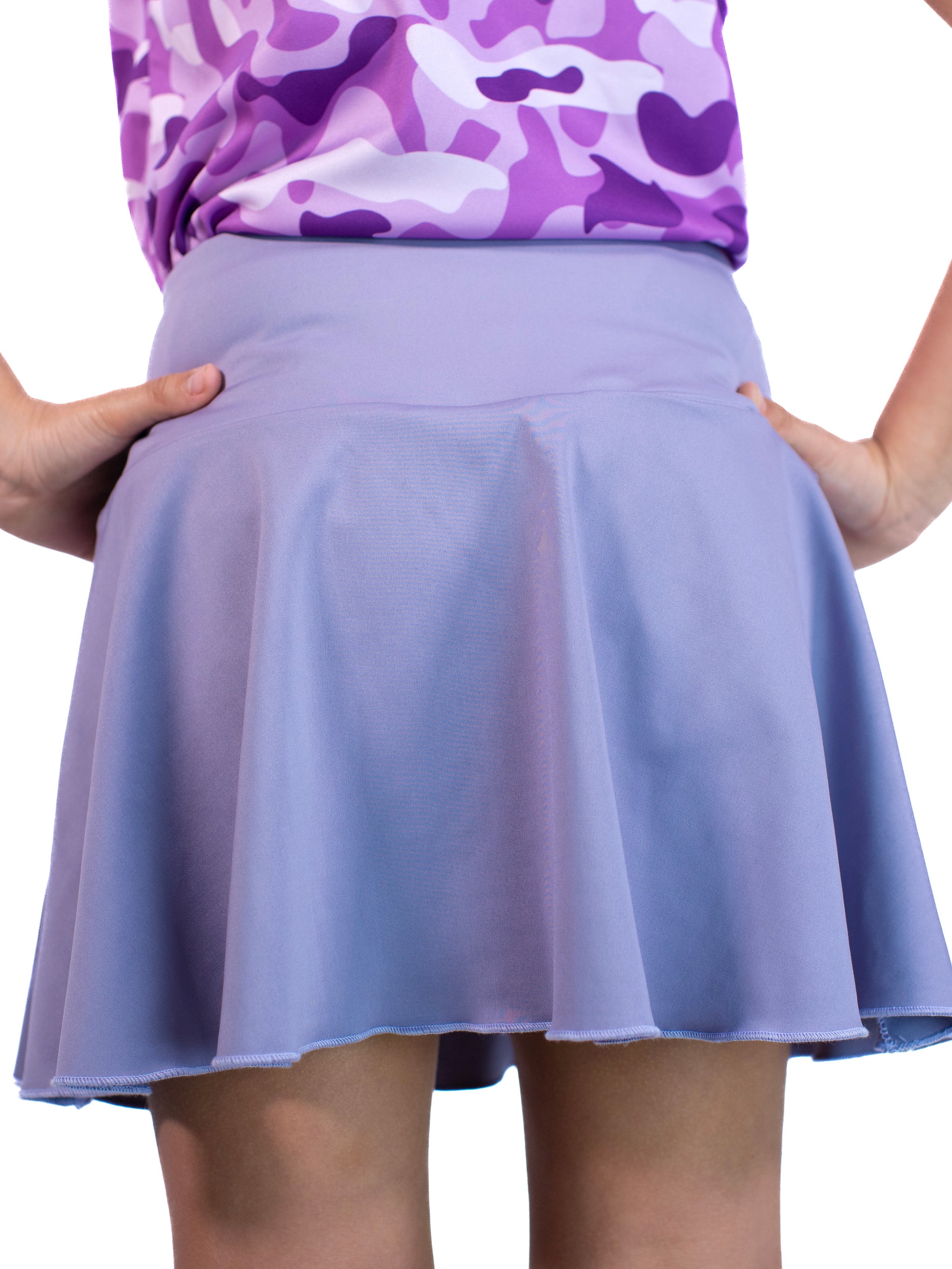 Purple Circular Sports Skirt