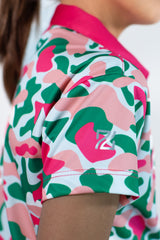 Pink Camouflage Sports Polo Shirt