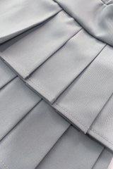Falda gris con tablones y lycra dryfit para niña, golf pádel o tenis