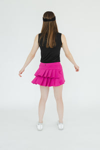 Falda golf profesional rosa fucsia mujer - Edición limitada Gaby López Open 2025 Zendra