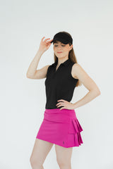 Falda rosa fucsia golf mujer tablones - Edición exclusiva Gaby López Open 2025