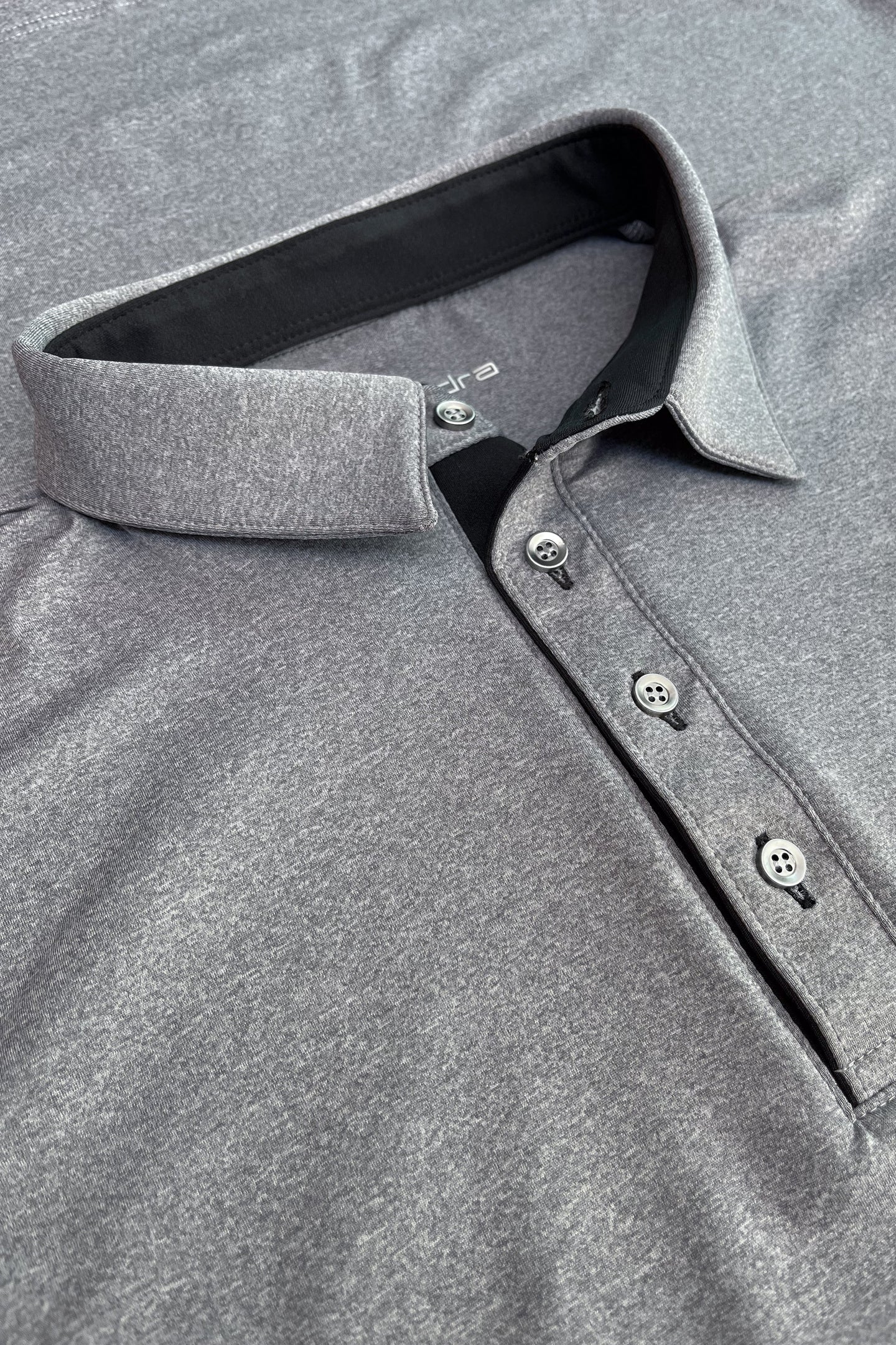 Polo de Golf Gris Performance para Hombre