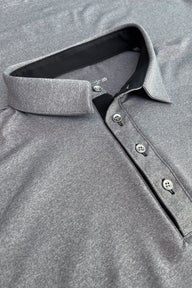Polo de Golf Gris Performance para Hombre