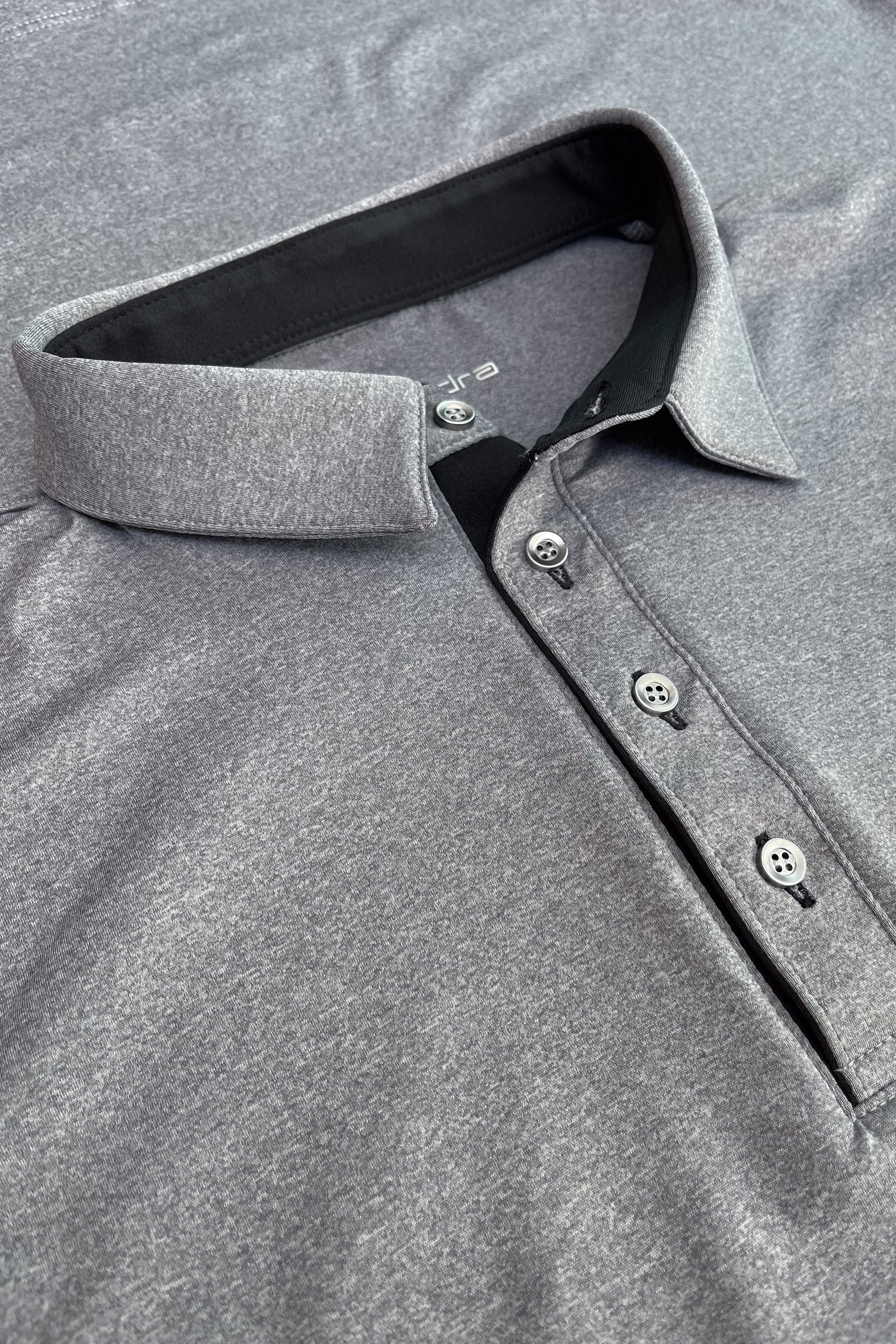Polo de Golf Gris Performance para Hombre