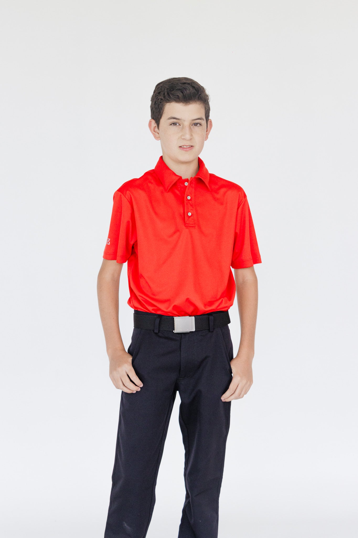 Pantalón golf niño negro con protección UV - Corte recto elegante profesional Zendra Sports