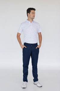 Pantalón golf profesional azul marino para hombre - Diseño elegante con tecnología antifluido y UV