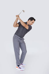 Pantalón gris golf antifluido para hombre - Tecnología repelente al agua y resistente al rasgado