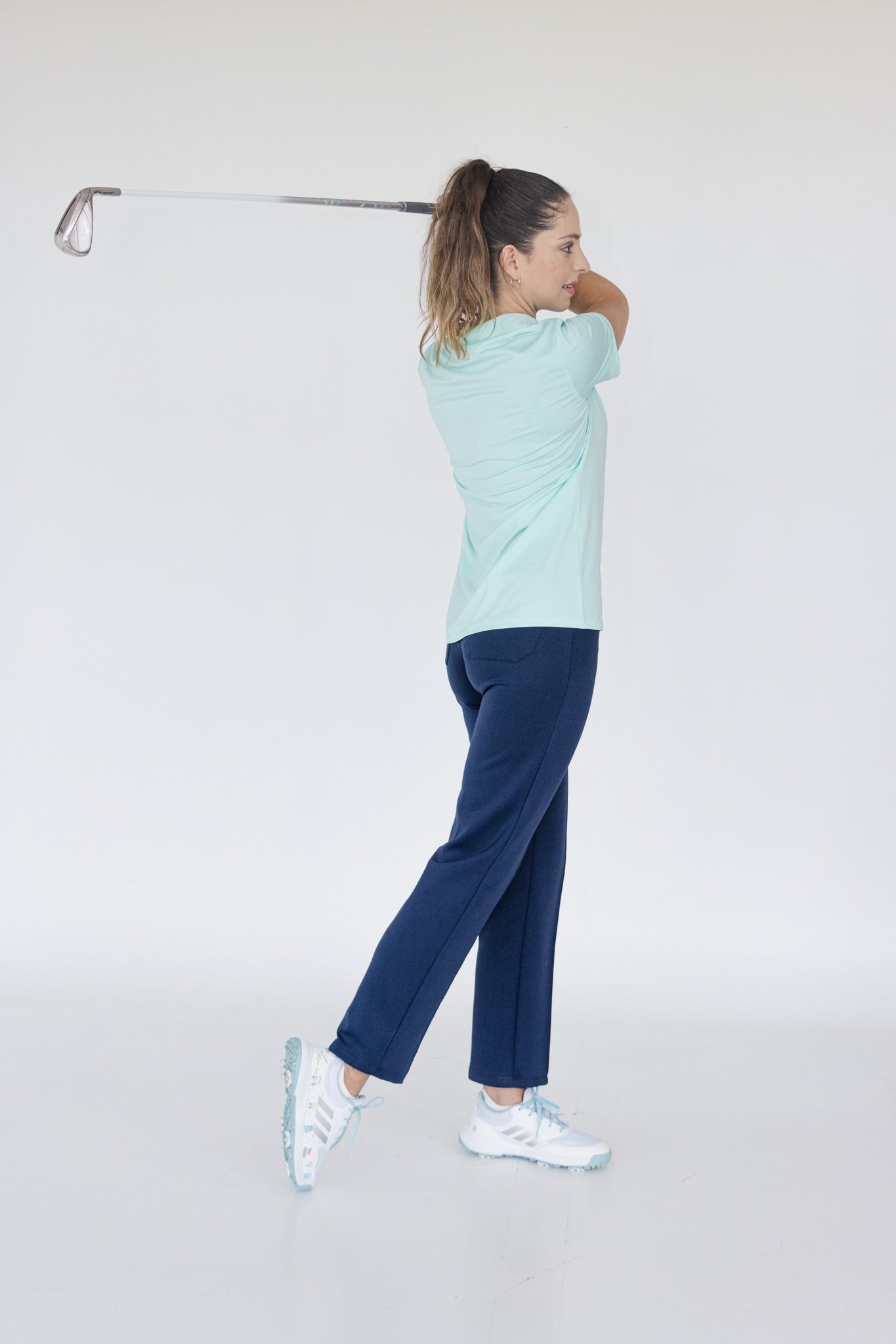 Navy Blue Stretch Sports Pants