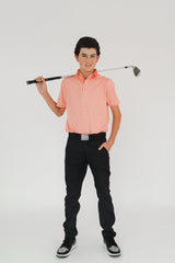 Pantalón de Golf Stretch Negro para Niño - Antifluido