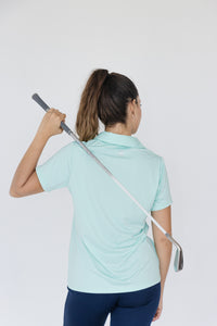 Buttonless Sports Polo Mint