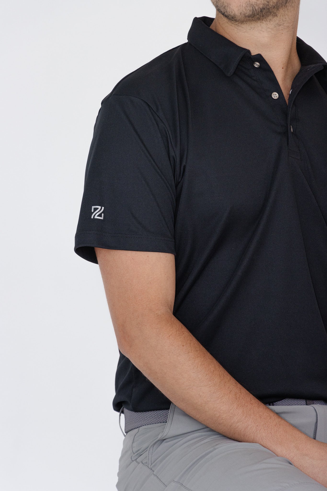 Black Sports Polo