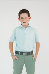 Pantalón de Golf Stretch Verde Olivo para Niño - Antifluido