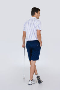 Navy Blue Golf Bermuda Shorts