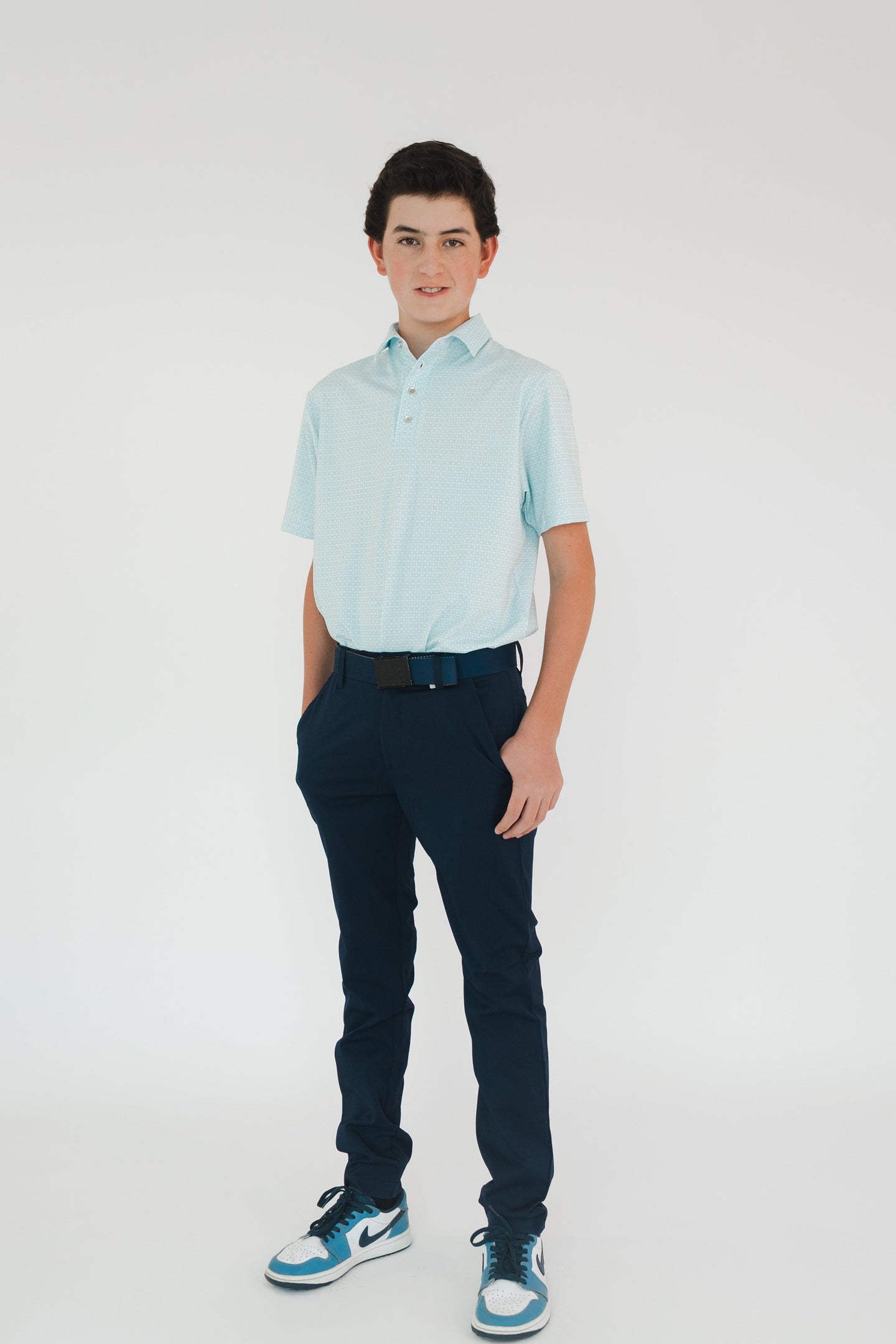 Pantalón de Golf Stretch Azul Marino para Niño - Antifluido