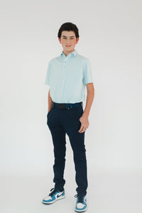Pantalón de Golf Stretch Azul Marino para Niño - Antifluido