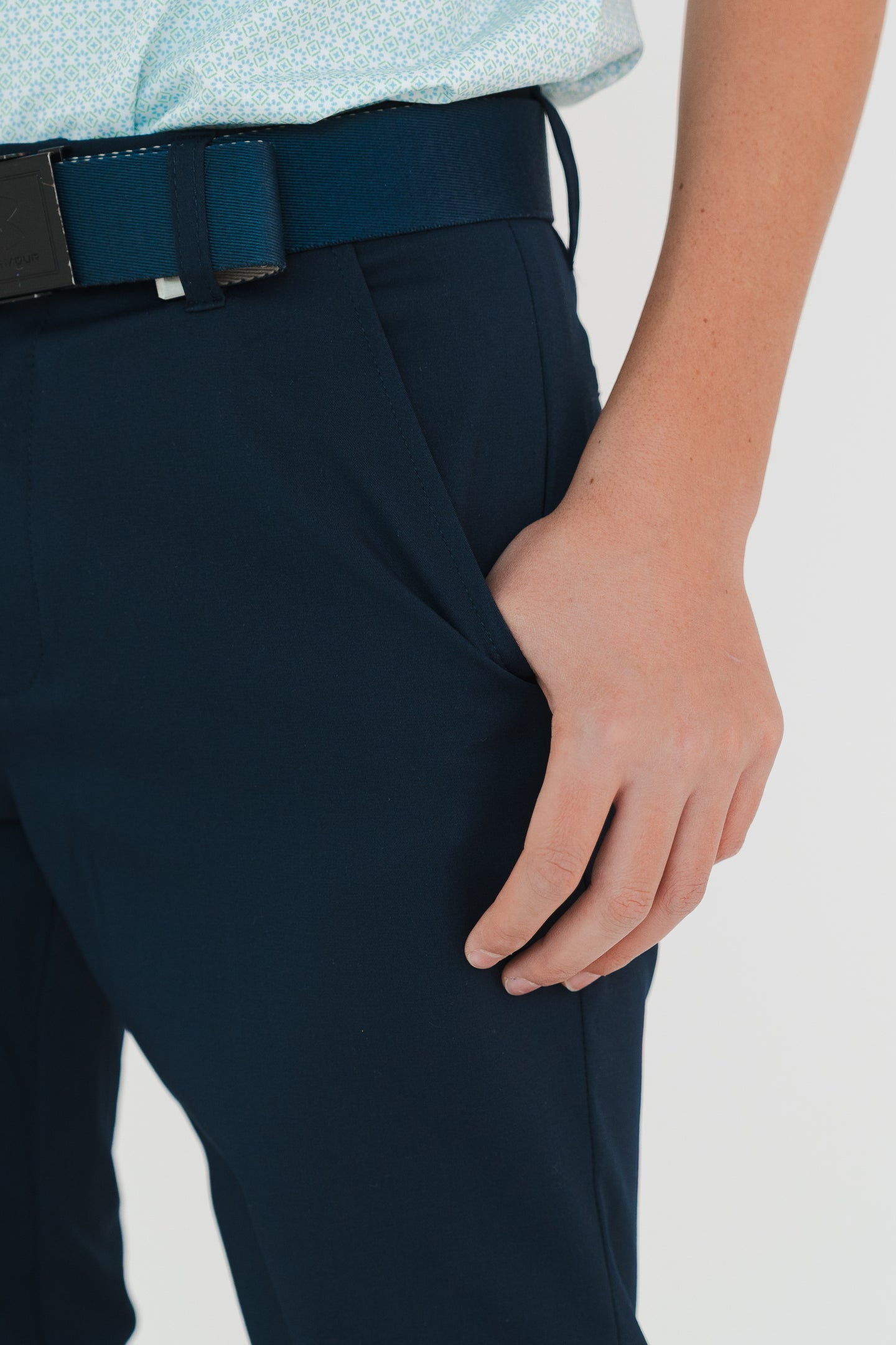 Pantalón de Golf Stretch Azul Marino para Niño - Antifluido