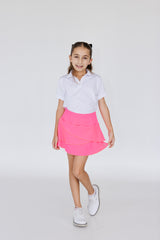 Fluorescent Pink Tulip Sports Skirt