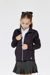 Falda de Golf Negra para Niña con Tablas y Lycra Dryfit