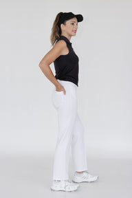 White Stretch Sports Pants