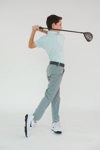 Pantalón de Golf Stretch Gris para Niño - Antifluido