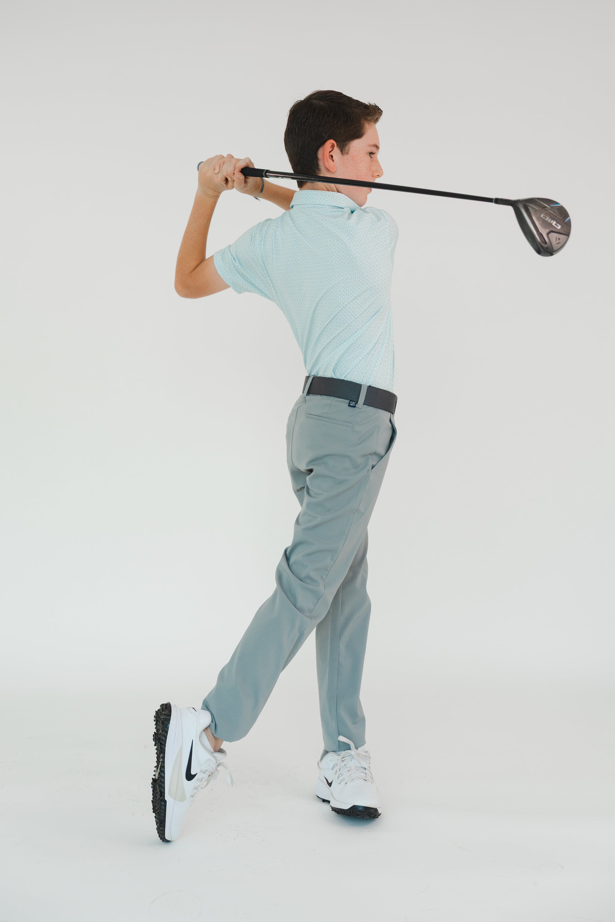 Pantalón de Golf Stretch Gris para Niño - Antifluido