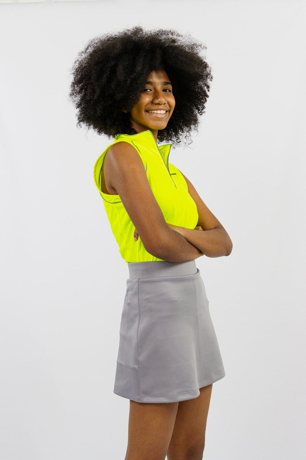 Neon yellow sleeveless shirt best sale