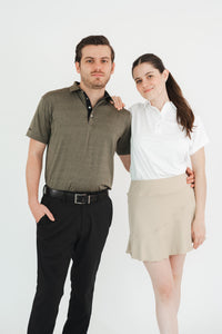 Polo de Golf Verde Militar Performance para Hombre Limited Edition (15/15)