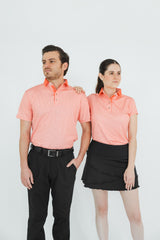Polo Golf Dry Dama Coral - Playera Deportiva con Protección UV