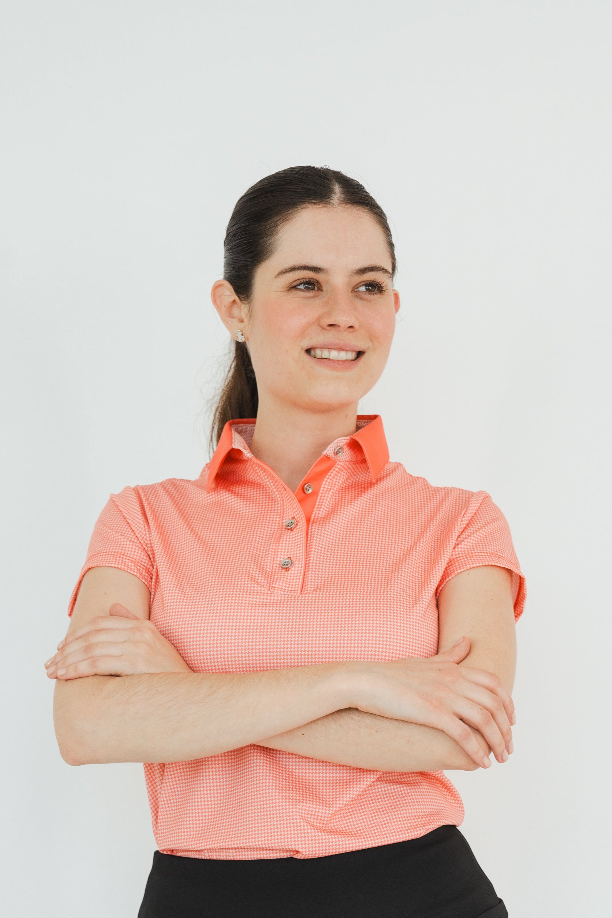 Polo Golf Dry Dama Coral - Playera Deportiva con Protección UV