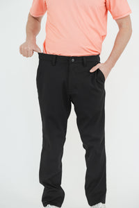 Pantalón de Golf Stretch Negro para Hombre - Antifluido