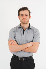 Polo de Golf Gris Performance para Hombre Limited Edition (15/15)