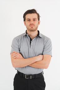 Polo de Golf Gris Performance para Hombre Limited Edition (15/15)