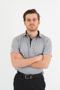 Polo de Golf Gris Performance para Hombre Limited Edition (15/15)
