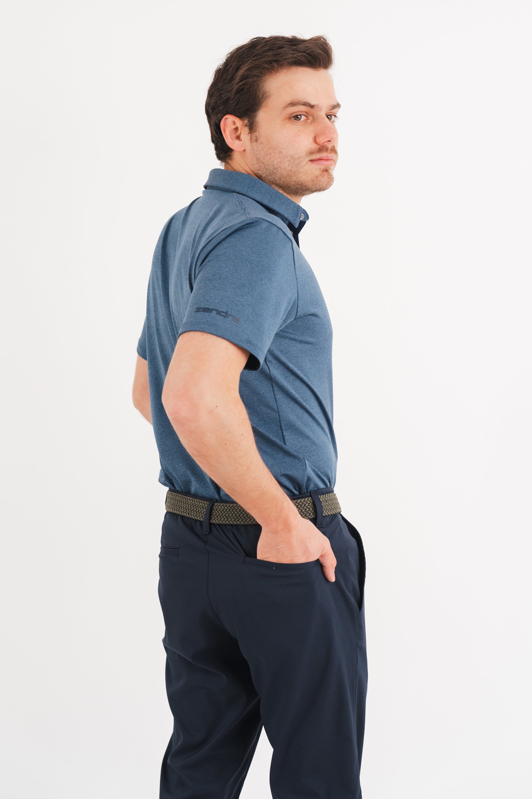 Polo de Golf Azul Performance para Hombre Limited Edition (15/15)