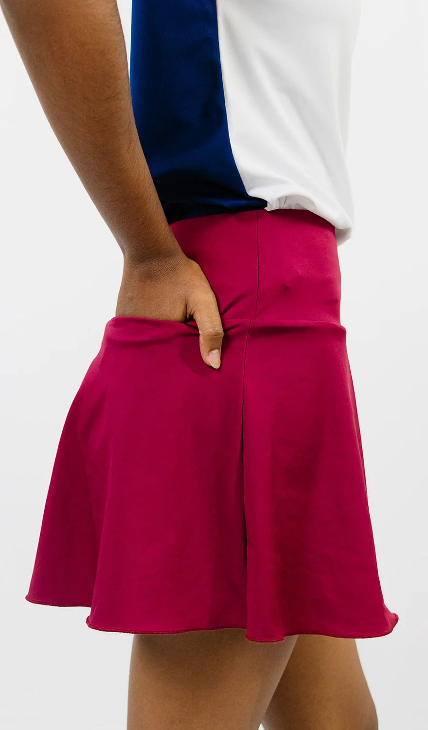 Wine Circular Sports Skirt