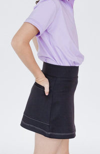 Falda de golf para niña con short interior lycra dryfit y bolsa 